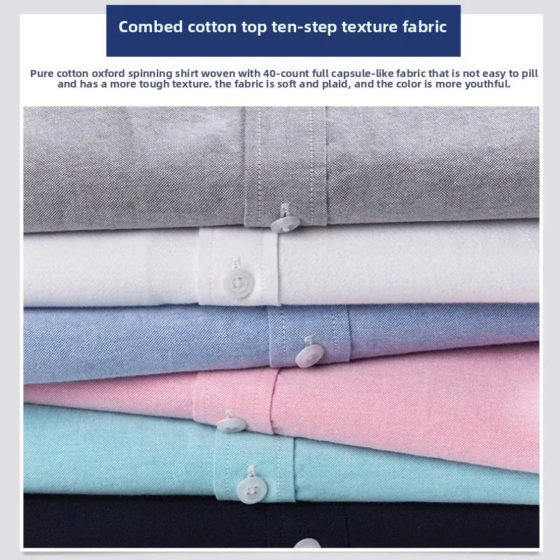 Men's Cotton Oxford Short-Sleeve Shirt