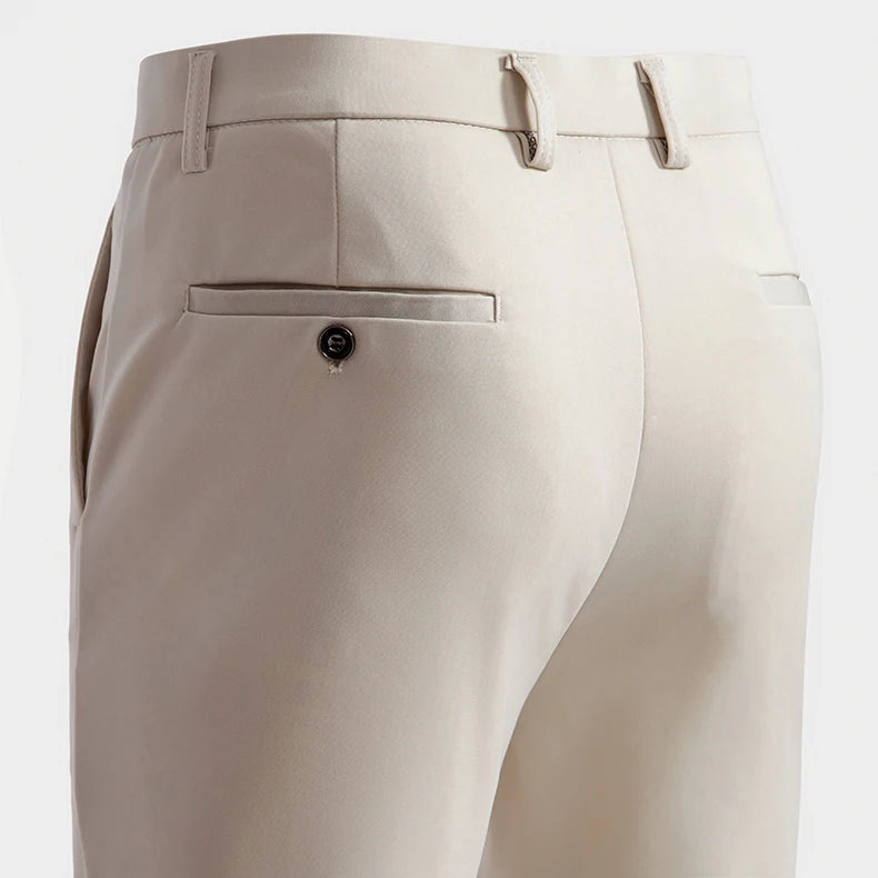 Men's Stretch Straight-Leg Dress Pants