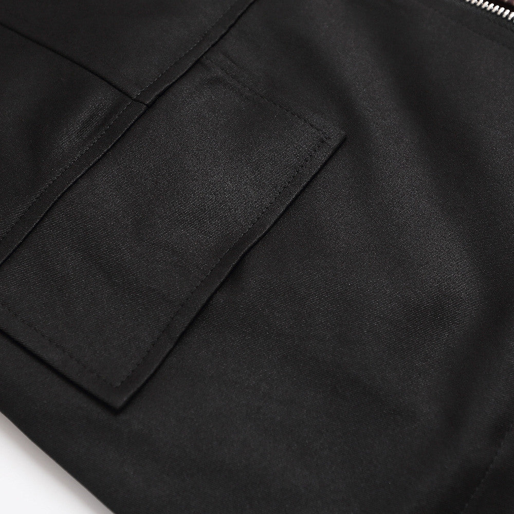 Layered-Look Lapel Jacket