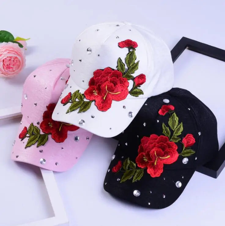 Rose-Style Casual Snapback Baseball Cap