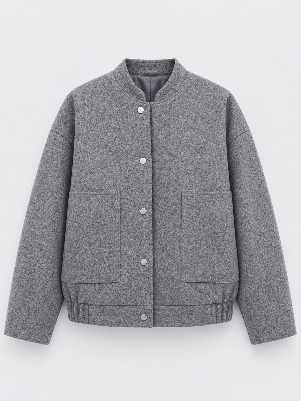 Snap-button bomber jacket, view 8