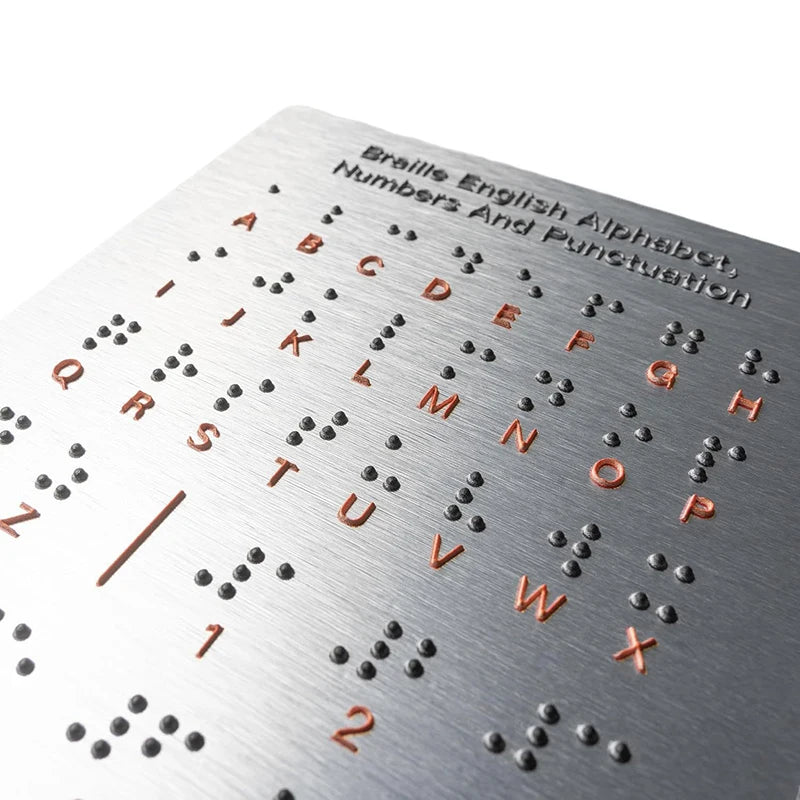 Braille Alphabet & Numbers Tactile Learning Plate
