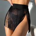 Fringe Mini Skirt Beach Vacation Bikini Cover-Up Swim Shorts