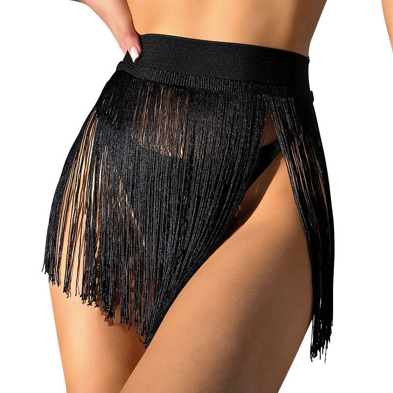 Fringe Mini Skirt Beach Vacation Bikini Cover-Up Swim Shorts