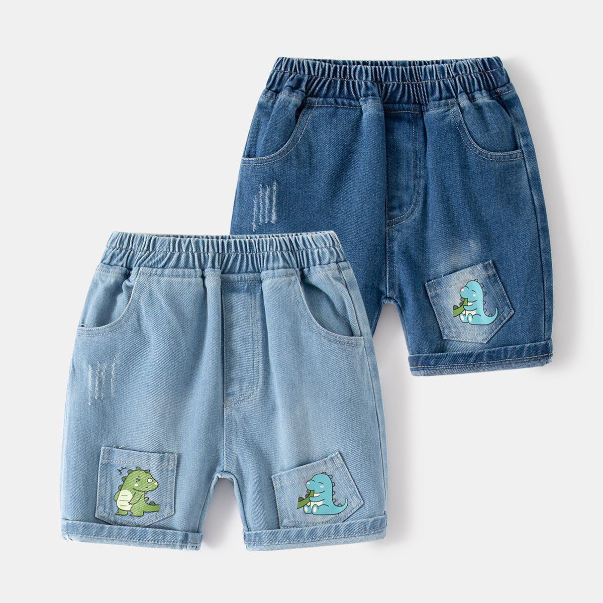 Shorts Cute Dinosaur Kids Denim Shorts Outdoor Sport Casual Shorts