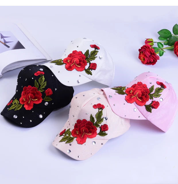 Rose-Style Casual Snapback Baseball Cap