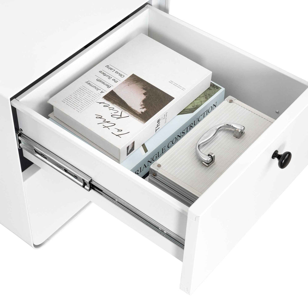 Modern Night Stand Storage Cabinet for Living Room Bedroom Steel Cabinet