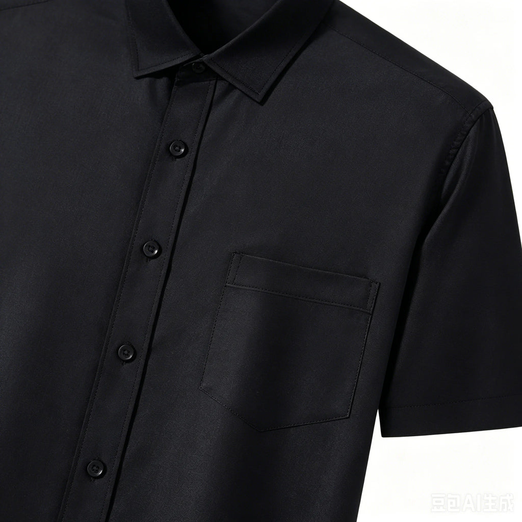 Men's Short-Sleeve Wrinkle-Resistant Dress Shirt
