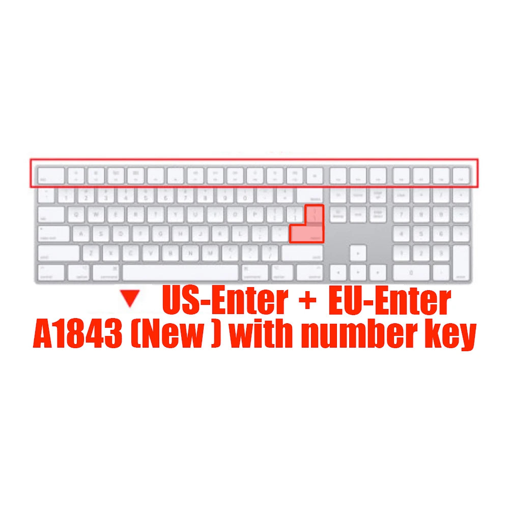 Silicone Keyboard Cover for Apple Wireless Keyboards