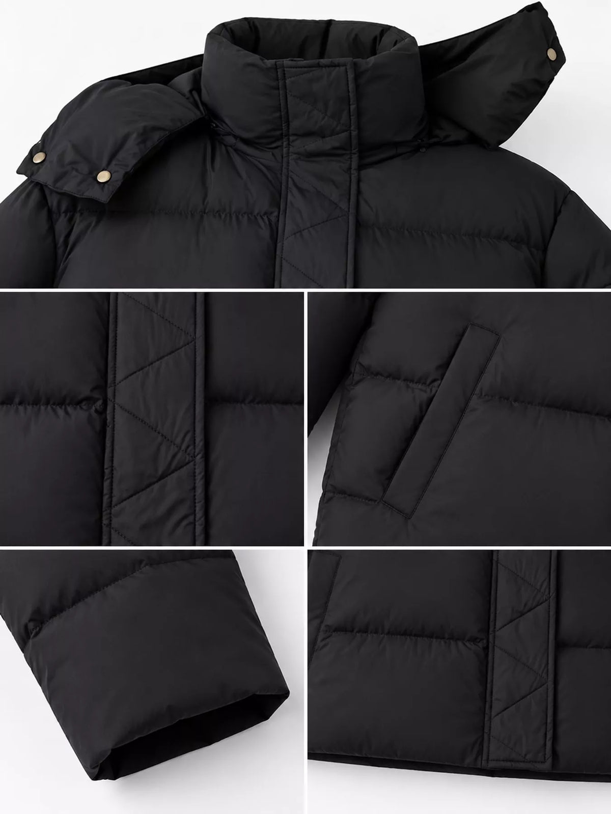 Quilted hooded puffer jacket, view 7
