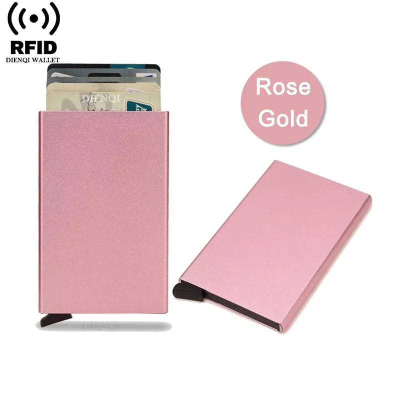 RFID Pop-Up Metal Card Holder Wallet
