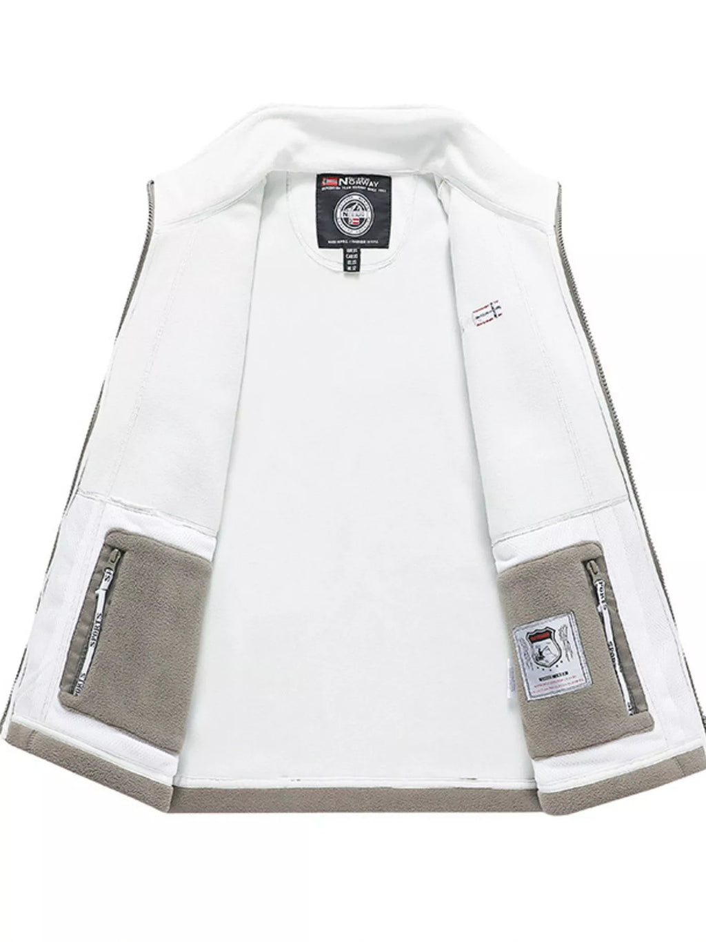 Men's zip-up long sleeve fleece jacket, view 6
