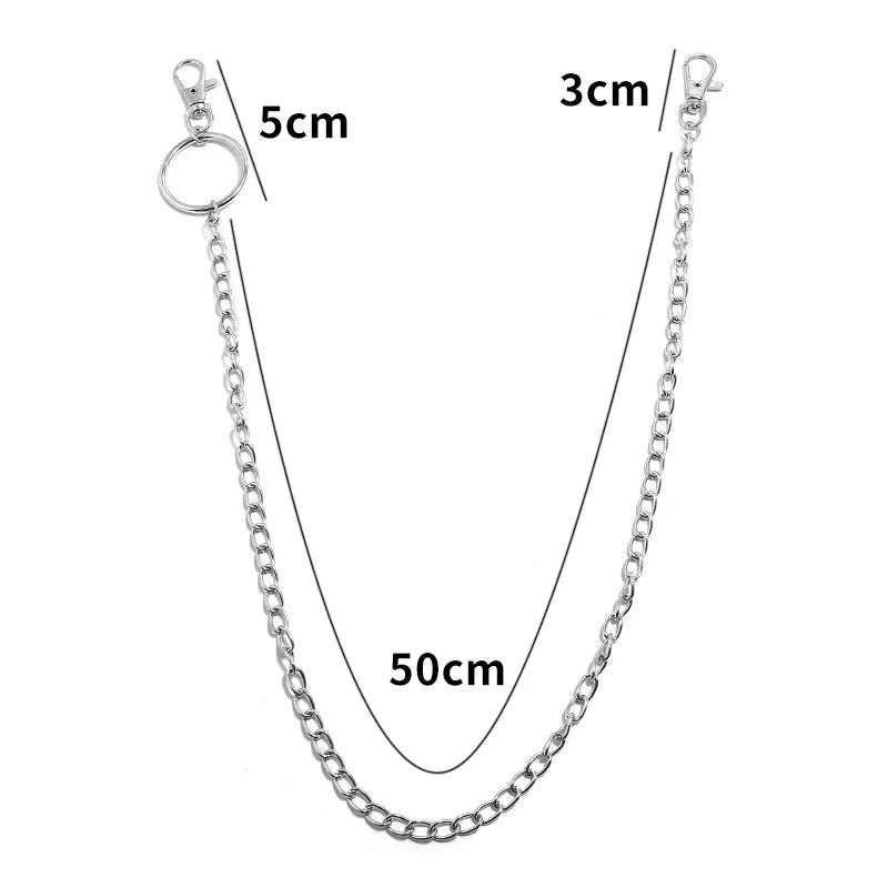 Punk Hip-Hop Metal Wallet & Belt Chain