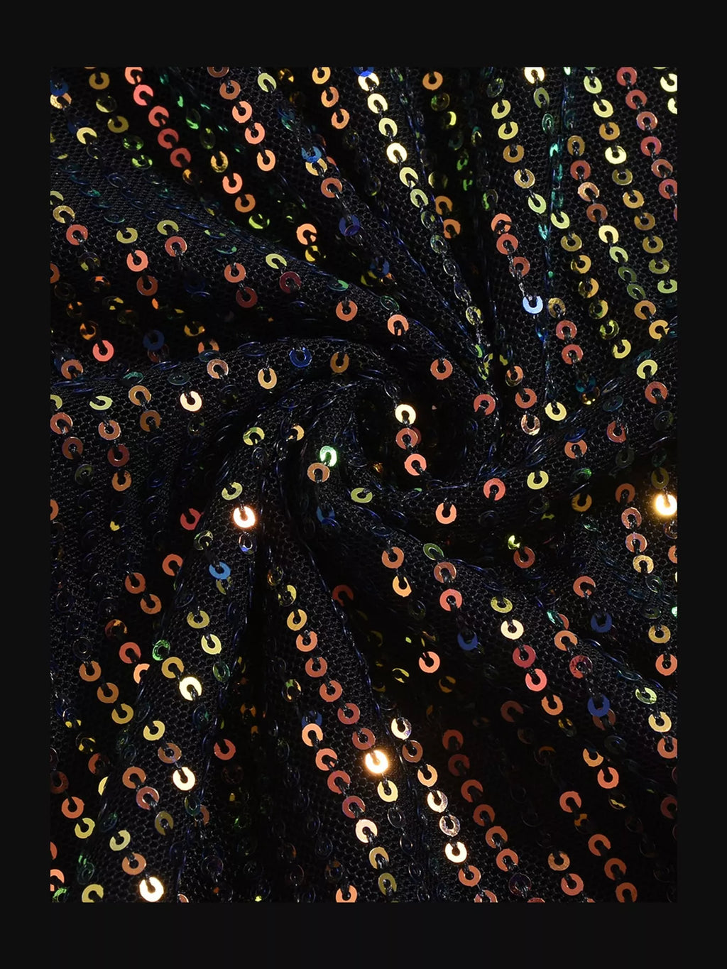 Sequin round neck tank top by Trendsi featuring shiny sequins and a classic round neckline, stylish and eye-catching.