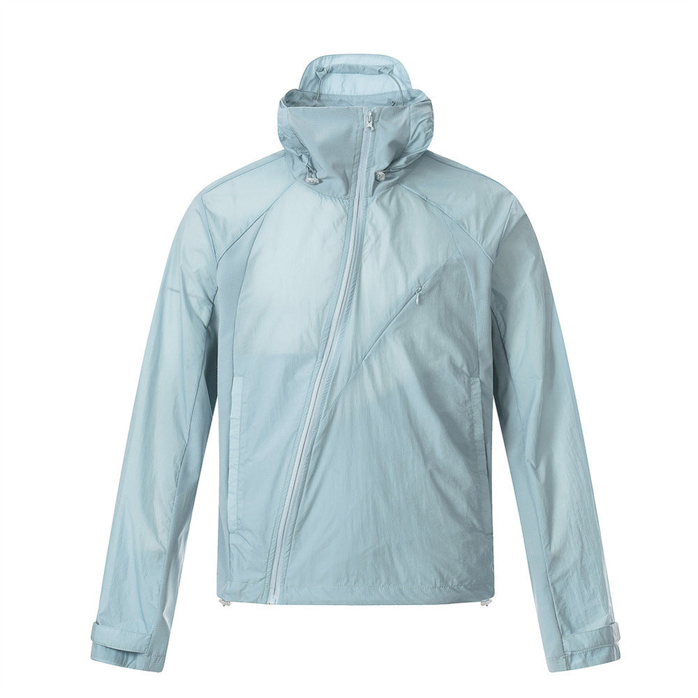 Men's Cotton-Blend Hooded Sport Jacket