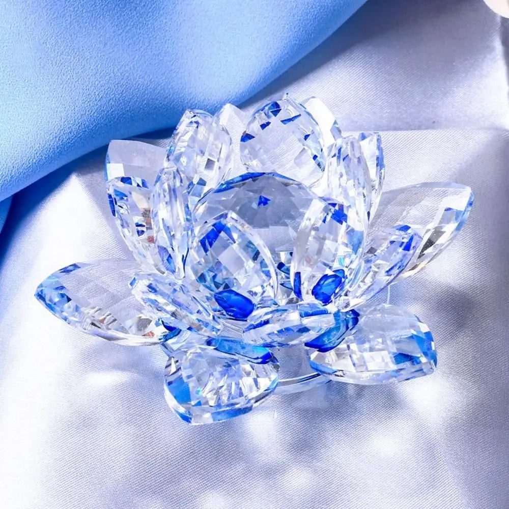 Crystal Lotus Flower Decorative Ornament