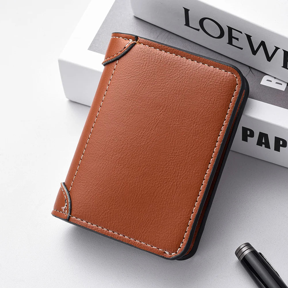 Men's Ultra-Slim PU Leather Card Wallet