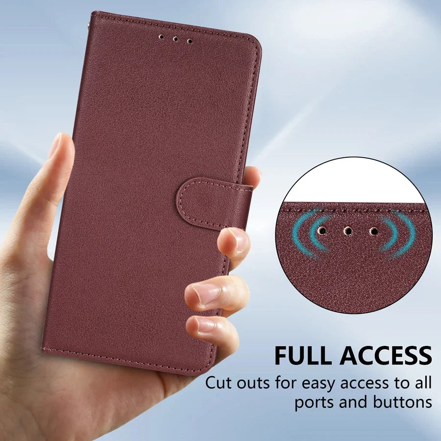 Magnetic Flip Wallet Case for Samsung Galaxy A-Series