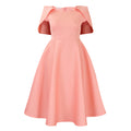 Flared Party Dress with Cape