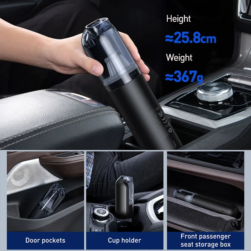Baseus A1 Car Vacuum Cleaner 4000Pa Wireless Vacuum For Car Home Cleaning Portable Handheld Auto Vacuum Cleaner eprolo