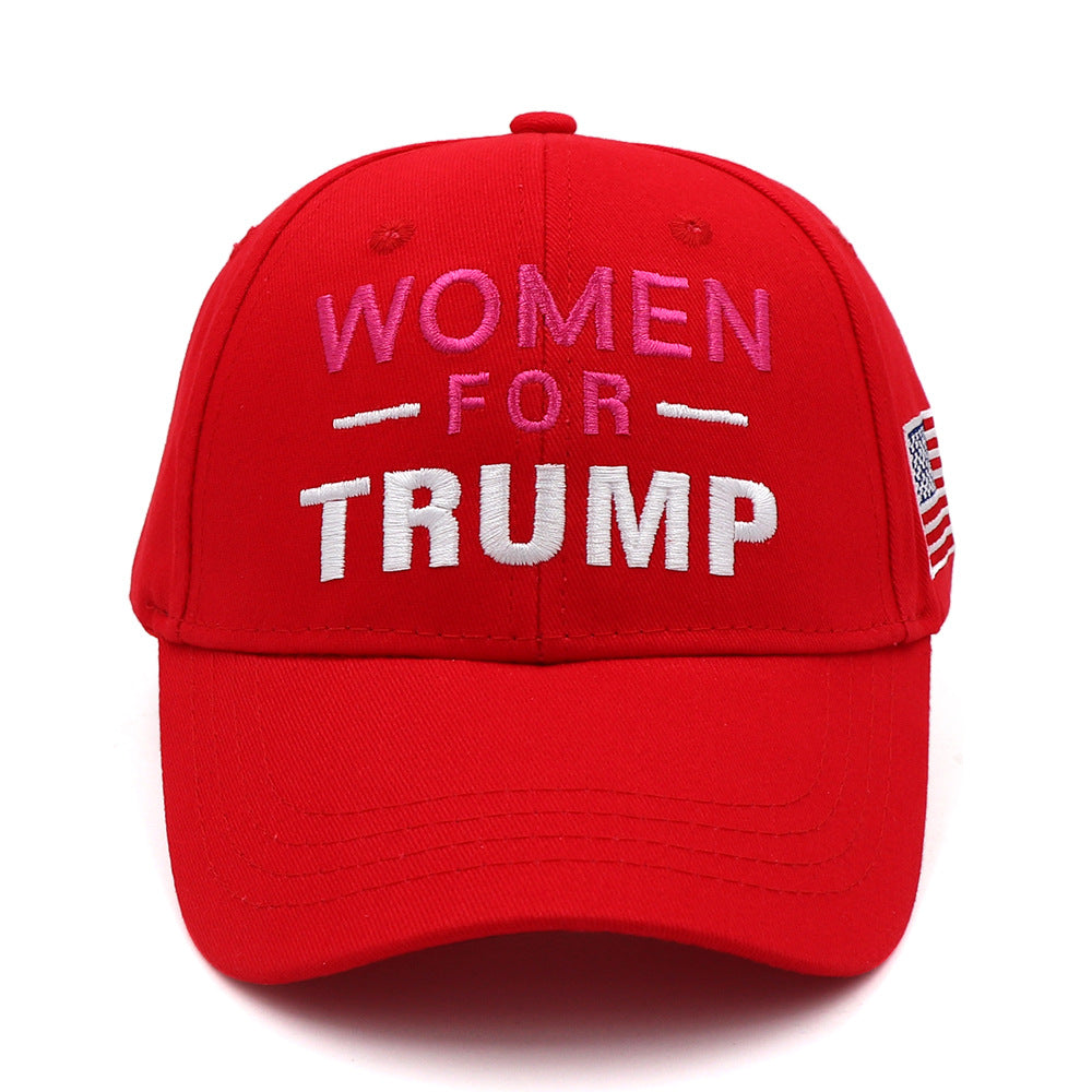 Trump Embroidered Cotton Baseball Cap