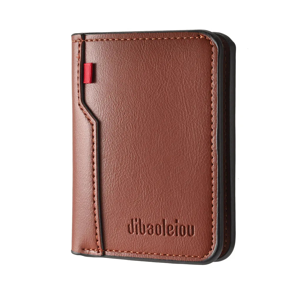 Men's Ultra-Slim PU Leather Card Wallet