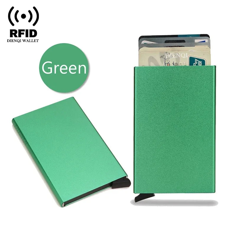 RFID Pop-Up Metal Card Holder Wallet