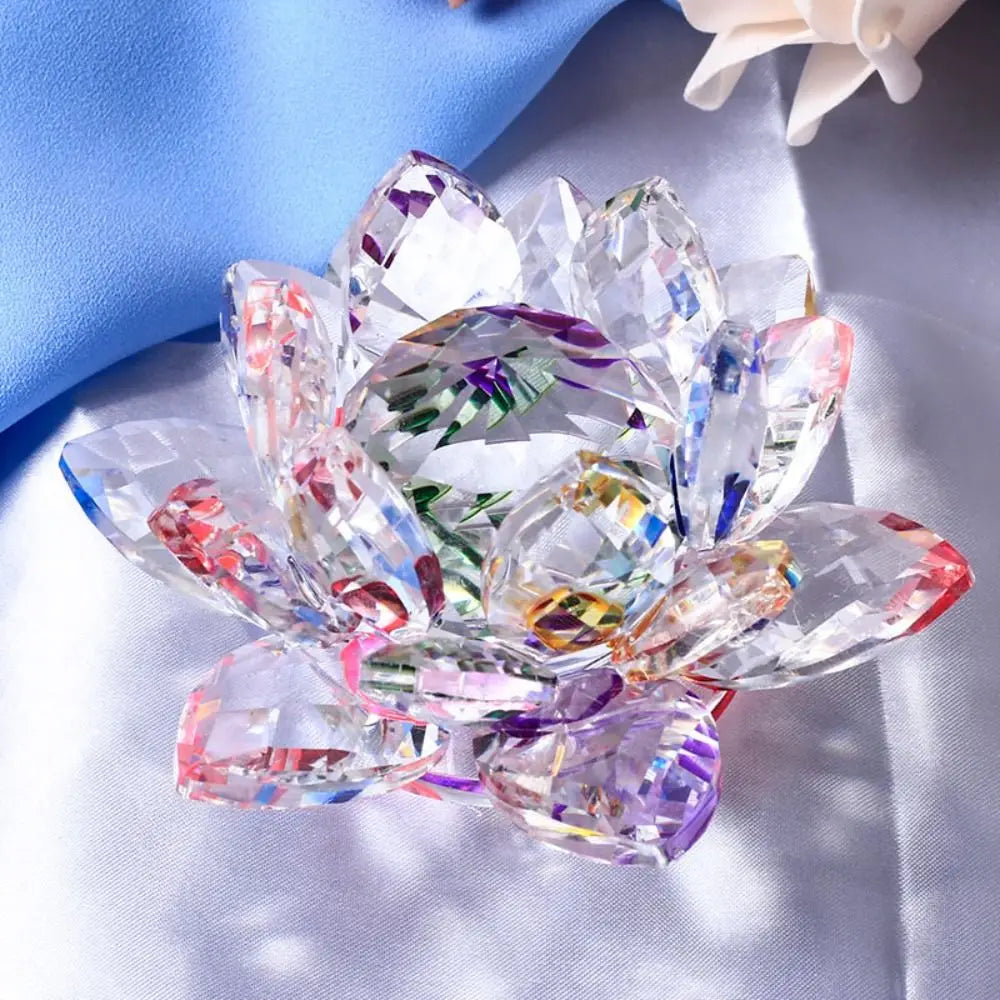 Crystal Lotus Flower Decorative Ornament
