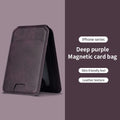 Magnetic Leather Phone Card Wallet