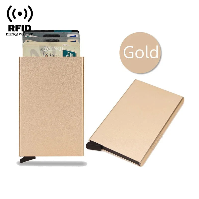RFID Pop-Up Metal Card Holder Wallet