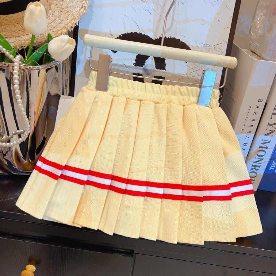 Cute CatSleeveless Polo Skirt Set for Girls Summer Fashion