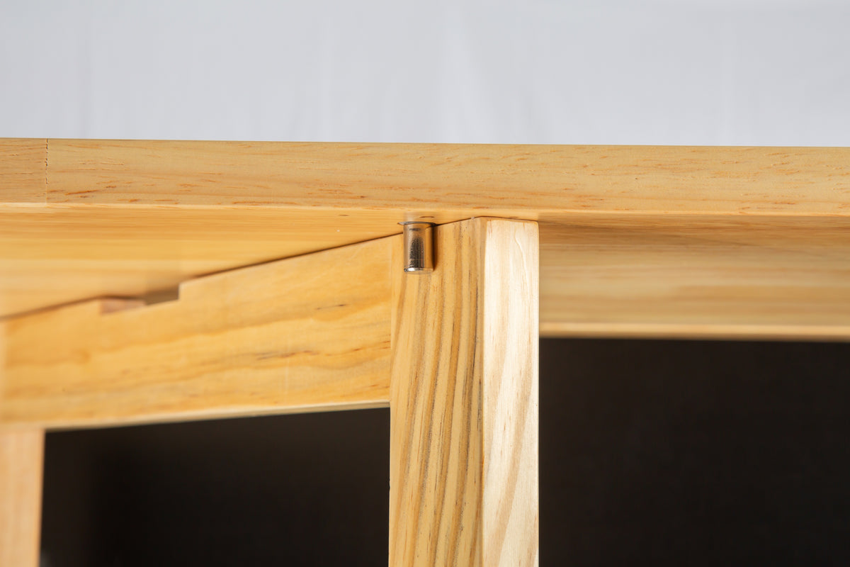 Black Rolling Kitchen Island with Extendable Rubber-Wood Top