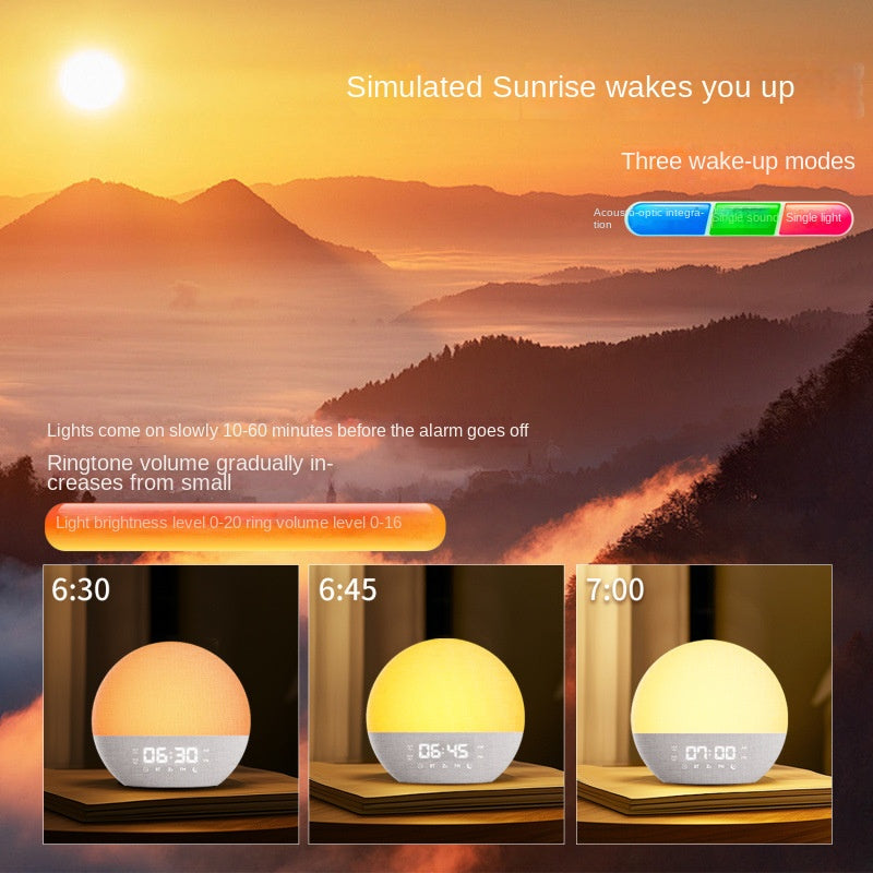 Sunrise & Sunset Wake-Up Light with FM Radio – US Plug eprolo