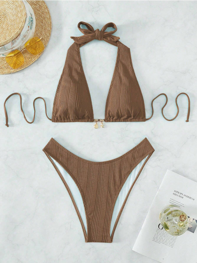Women's Tie-Strap Halter Swimsuit