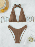 Women's Tie-Strap Halter Swimsuit