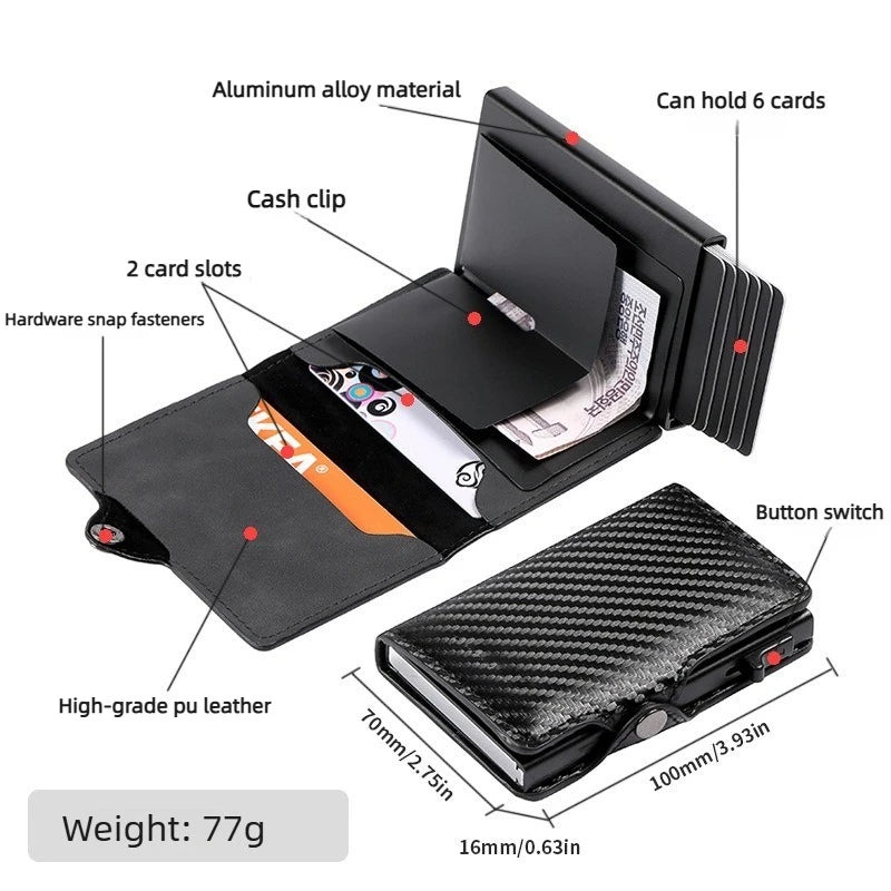 RFID-Blocking Minimalist Card Wallet