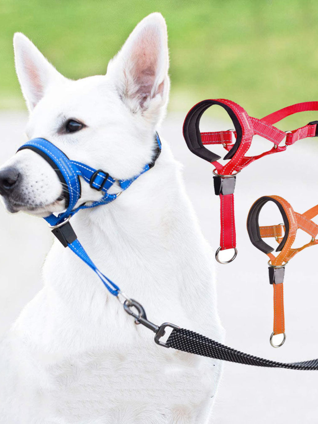 Adjustable dog muzzle from Trendsi, featuring secure straps and comfortable fit for training or safety purposes.