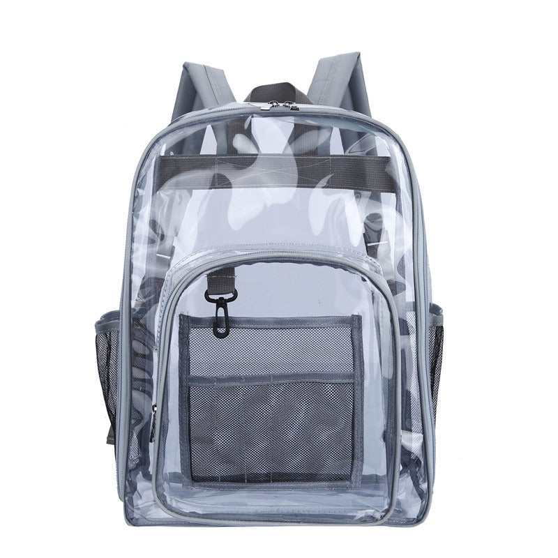 Large-Capacity Clear PVC Backpack