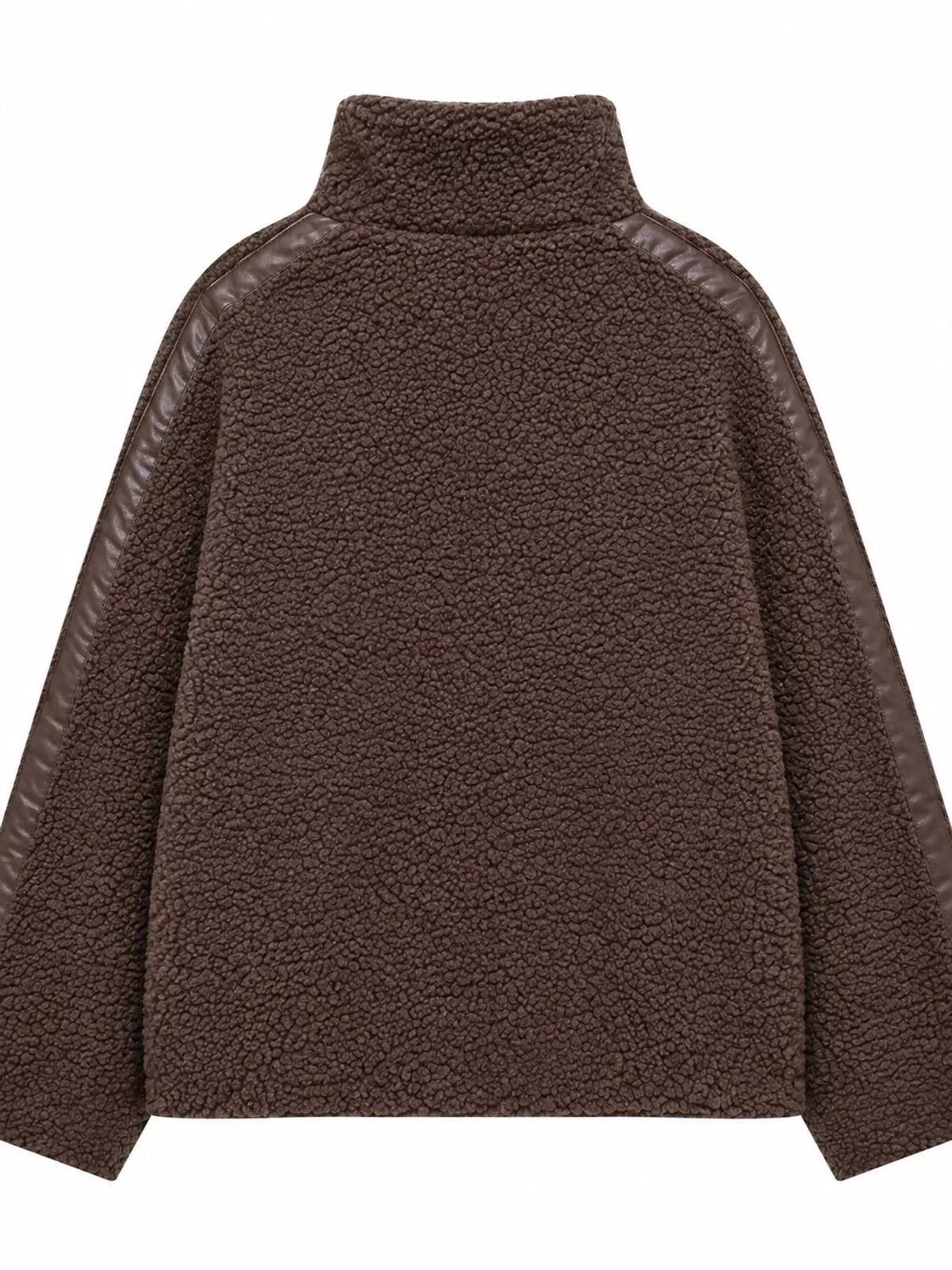 Sherpa zip-up jacket with pockets, view 24