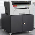 White Mobile Steel Copier Cabinet & Office Storage Stand