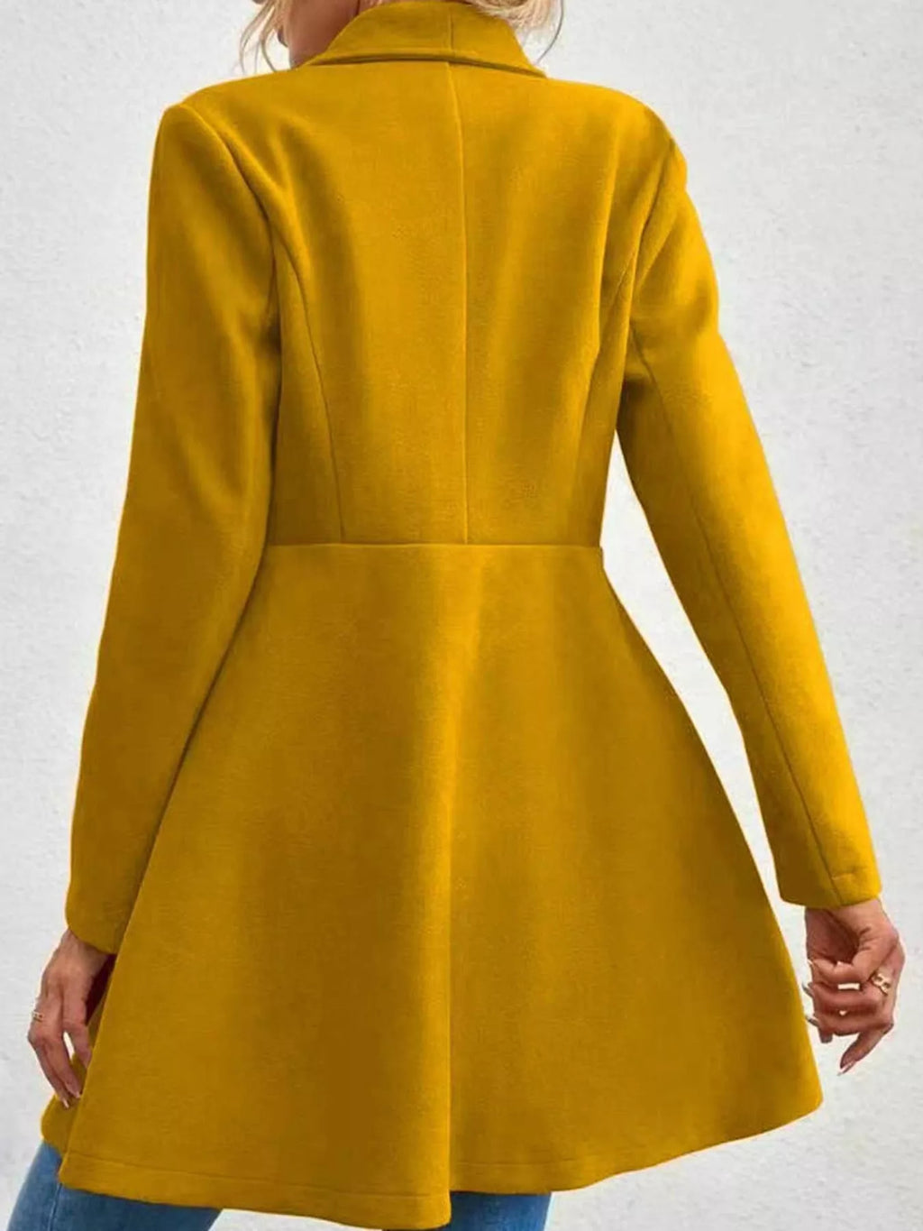 Double-breasted slim fit coat, view 22