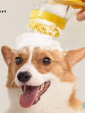 Soft pet shower brush from Trendsi with gentle bristles, ideal for bathing cats and small dogs to keep their coat clean and smooth.