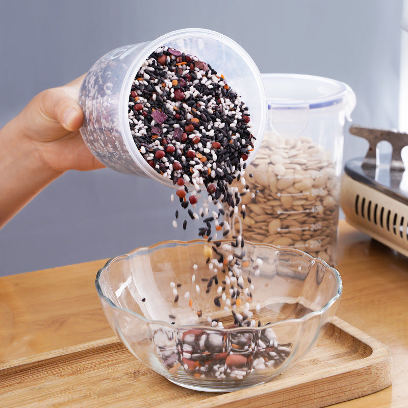 Airtight Plastic Grain & Food Storage Jars