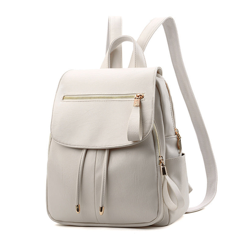 Soft PU Leather Travel Backpack