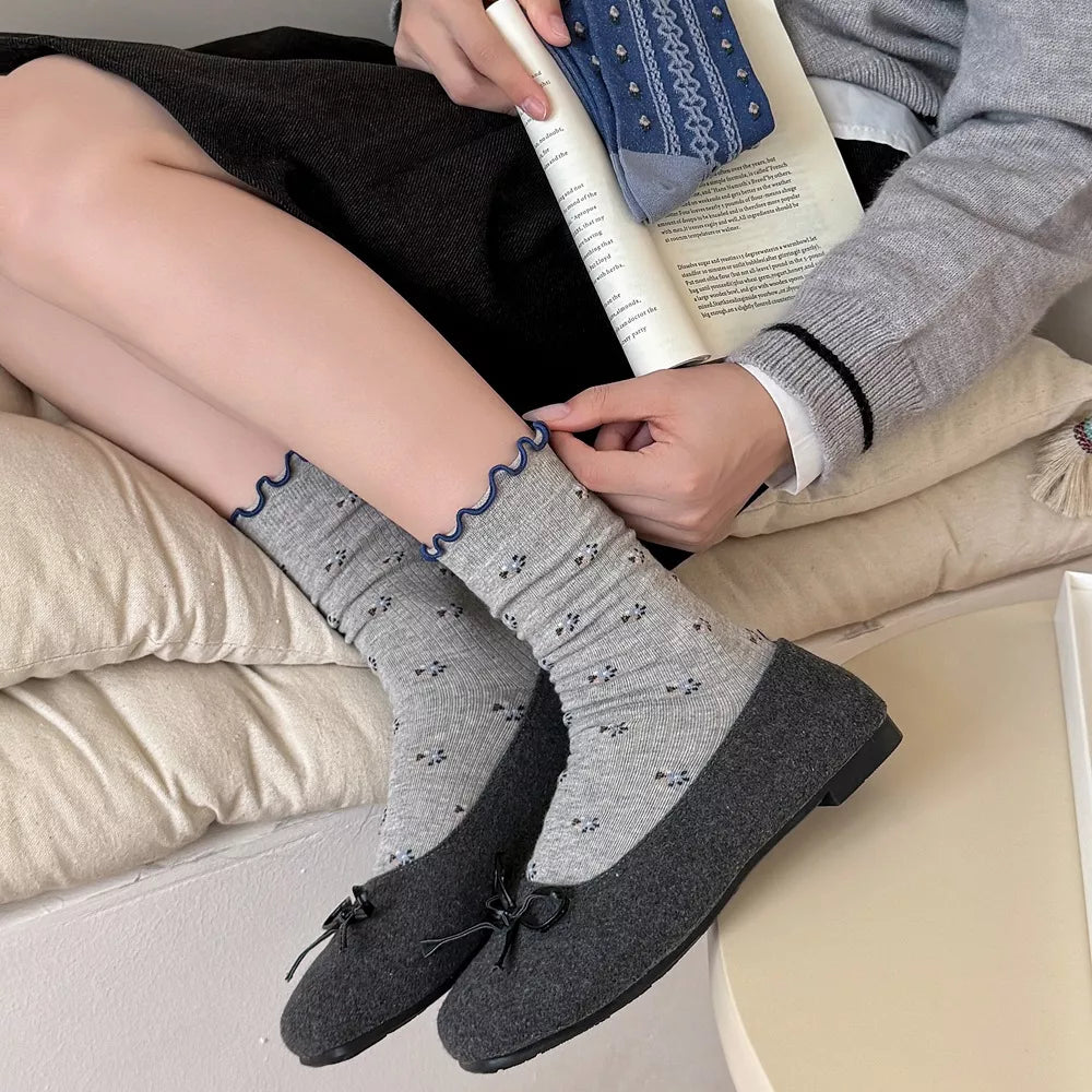 Cotton knit socks, view 13