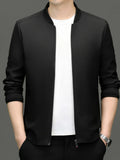 Men's zip-up long sleeve jacket with pockets