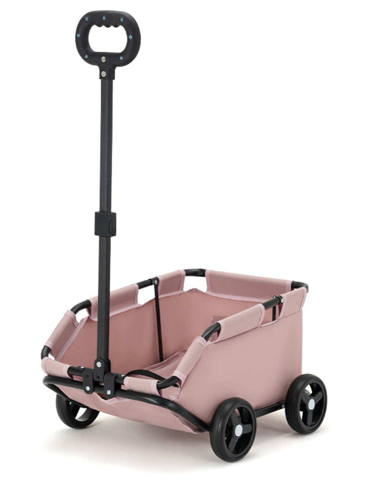 Portable folding pet stroller wagon by Trendsi, showing a compact, foldable pet carrier with mesh sides and sturdy wheels.