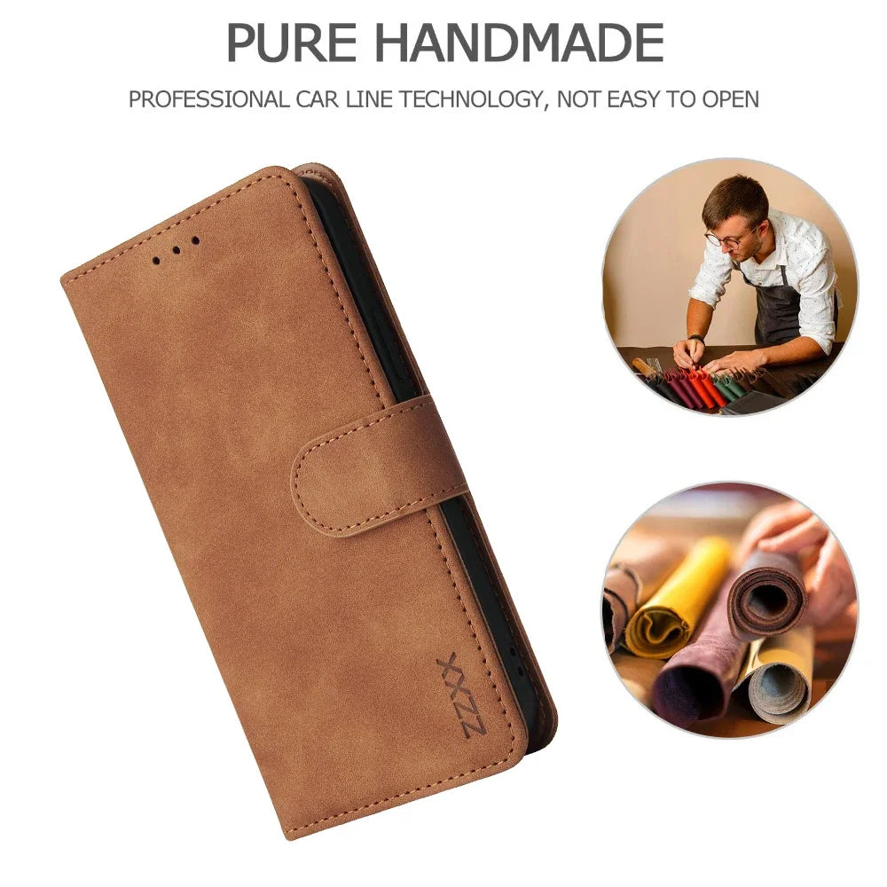 Leather Wallet Case for iPhone