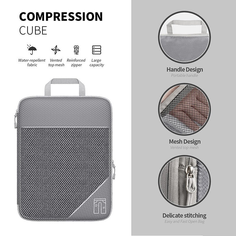 Compressible Travel Packing Organizer Set with Shoe Bag
