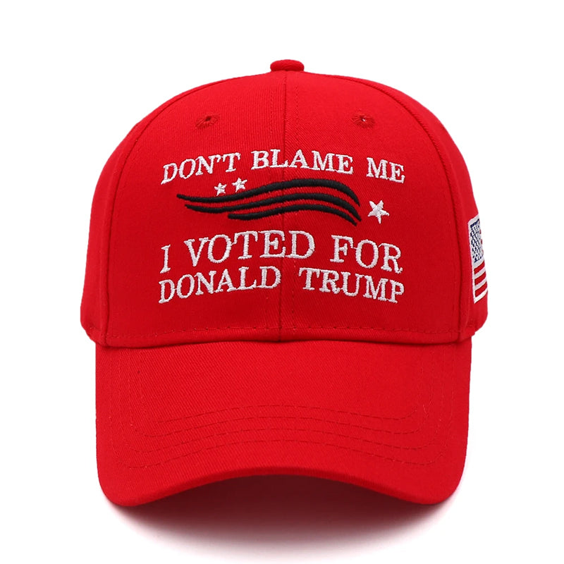Trump Embroidered Cotton Baseball Cap